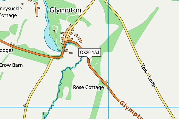 OX20 1AJ map - OS VectorMap District (Ordnance Survey) OX20 1AJ map - OS VectorMap District (Ordnance Survey)