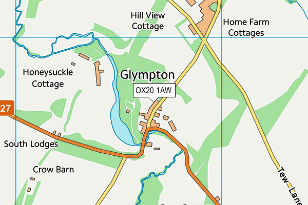 OX20 1AW map - OS VectorMap District (Ordnance Survey) OX20 1AW map - OS VectorMap District (Ordnance Survey)