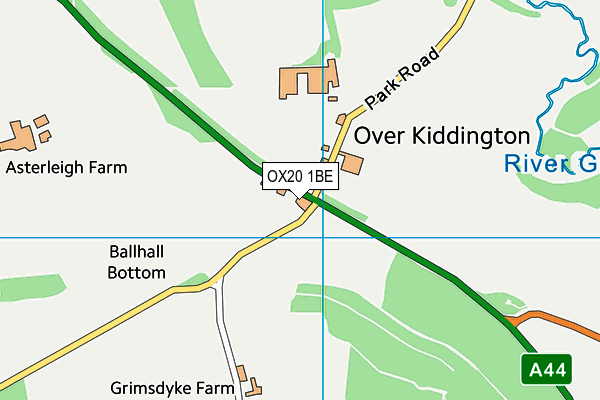 OX20 1BE map - OS VectorMap District (Ordnance Survey) OX20 1BE map - OS VectorMap District (Ordnance Survey)
