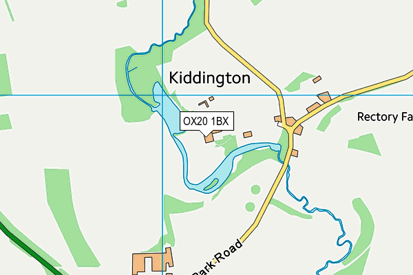 OX20 1BX map - OS VectorMap District (Ordnance Survey) OX20 1BX map - OS VectorMap District (Ordnance Survey)