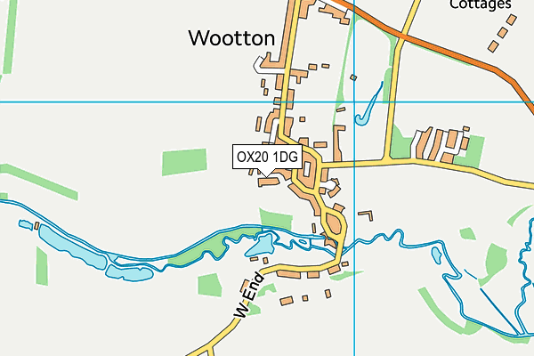 OX20 1DG map - OS VectorMap District (Ordnance Survey) OX20 1DG map - OS VectorMap District (Ordnance Survey)