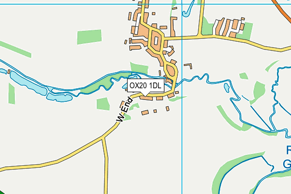 OX20 1DL map - OS VectorMap District (Ordnance Survey) OX20 1DL map - OS VectorMap District (Ordnance Survey)