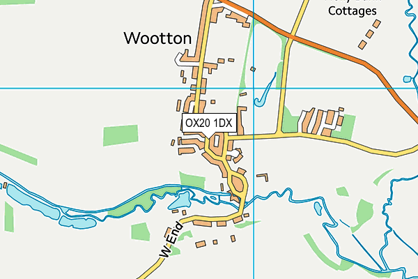 OX20 1DX map - OS VectorMap District (Ordnance Survey) OX20 1DX map - OS VectorMap District (Ordnance Survey)