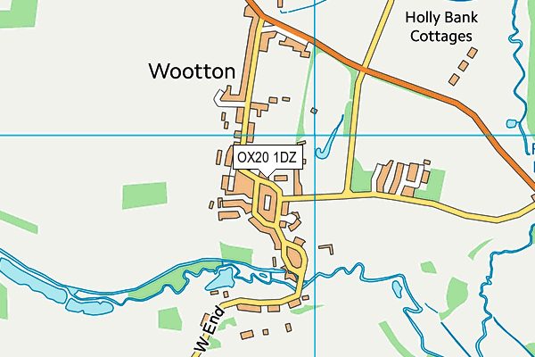 OX20 1DZ map - OS VectorMap District (Ordnance Survey) OX20 1DZ map - OS VectorMap District (Ordnance Survey)