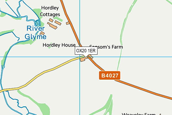 OX20 1ER map - OS VectorMap District (Ordnance Survey) OX20 1ER map - OS VectorMap District (Ordnance Survey)