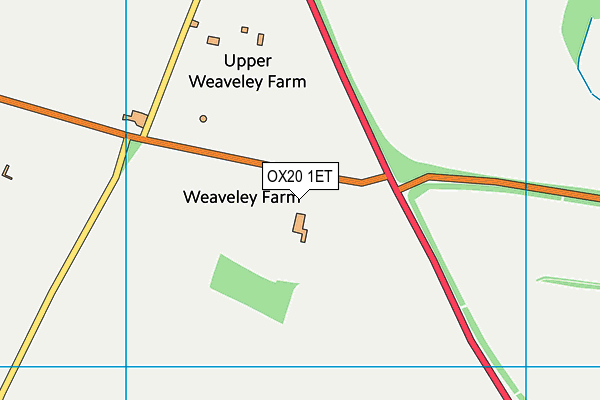 OX20 1ET map - OS VectorMap District (Ordnance Survey) OX20 1ET map - OS VectorMap District (Ordnance Survey)