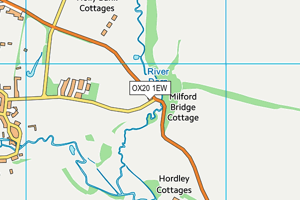 OX20 1EW map - OS VectorMap District (Ordnance Survey) OX20 1EW map - OS VectorMap District (Ordnance Survey)