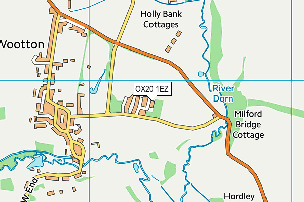 OX20 1EZ map - OS VectorMap District (Ordnance Survey) OX20 1EZ map - OS VectorMap District (Ordnance Survey)