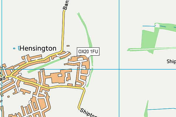 OX20 1FU map - OS VectorMap District (Ordnance Survey) OX20 1FU map - OS VectorMap District (Ordnance Survey)
