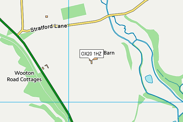 OX20 1HZ map - OS VectorMap District (Ordnance Survey) OX20 1HZ map - OS VectorMap District (Ordnance Survey)
