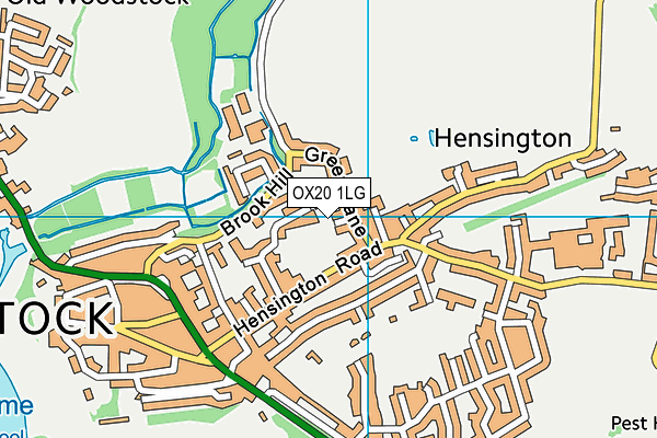 OX20 1LG map - OS VectorMap District (Ordnance Survey) OX20 1LG map - OS VectorMap District (Ordnance Survey)