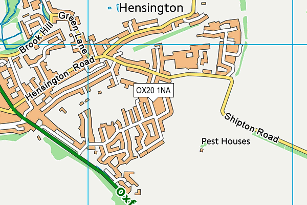 OX20 1NA map - OS VectorMap District (Ordnance Survey)