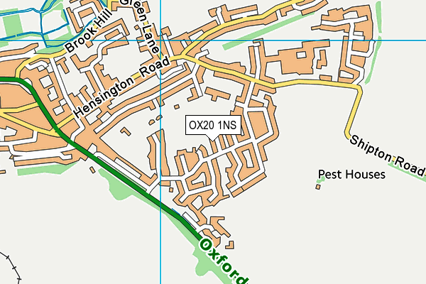 OX20 1NS map - OS VectorMap District (Ordnance Survey) OX20 1NS map - OS VectorMap District (Ordnance Survey)