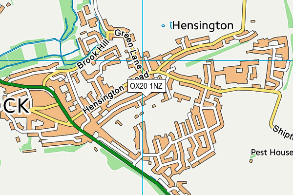 OX20 1NZ map - OS VectorMap District (Ordnance Survey) OX20 1NZ map - OS VectorMap District (Ordnance Survey)