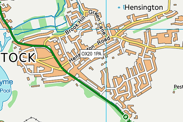 OX20 1PA map - OS VectorMap District (Ordnance Survey) OX20 1PA map - OS VectorMap District (Ordnance Survey)