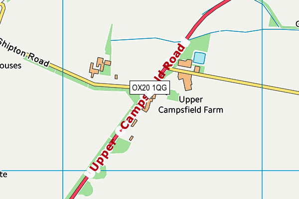 OX20 1QG map - OS VectorMap District (Ordnance Survey) OX20 1QG map - OS VectorMap District (Ordnance Survey)
