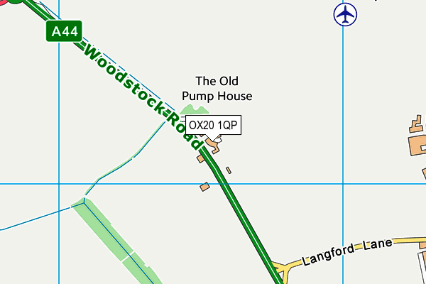 OX20 1QP map - OS VectorMap District (Ordnance Survey) OX20 1QP map - OS VectorMap District (Ordnance Survey)