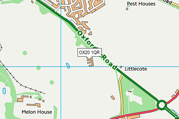 OX20 1QR map - OS VectorMap District (Ordnance Survey)