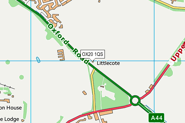 OX20 1QS map - OS VectorMap District (Ordnance Survey) OX20 1QS map - OS VectorMap District (Ordnance Survey)