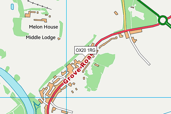 OX20 1RG map - OS VectorMap District (Ordnance Survey) OX20 1RG map - OS VectorMap District (Ordnance Survey)
