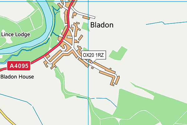 OX20 1RZ map - OS VectorMap District (Ordnance Survey) OX20 1RZ map - OS VectorMap District (Ordnance Survey)