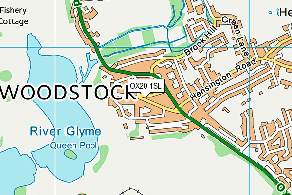 OX20 1SL map - OS VectorMap District (Ordnance Survey) OX20 1SL map - OS VectorMap District (Ordnance Survey)