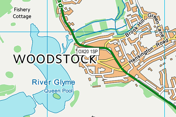 OX20 1SP map - OS VectorMap District (Ordnance Survey) OX20 1SP map - OS VectorMap District (Ordnance Survey)