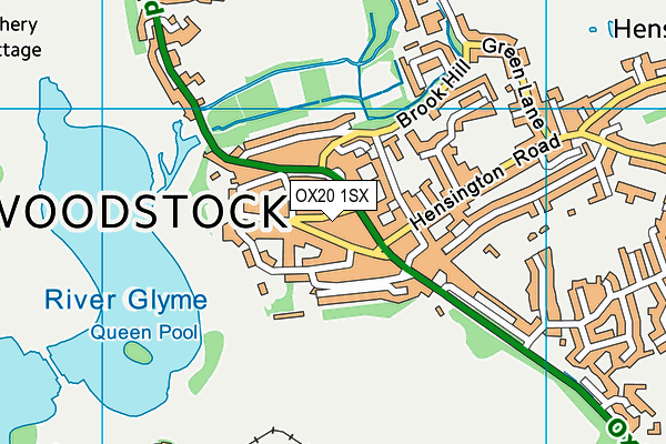 OX20 1SX map - OS VectorMap District (Ordnance Survey)