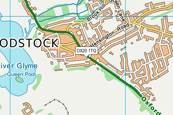 OX20 1TQ map - OS VectorMap District (Ordnance Survey) OX20 1TQ map - OS VectorMap District (Ordnance Survey)