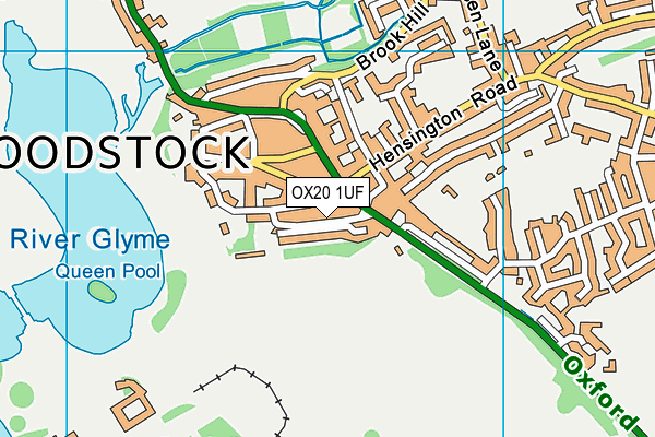 OX20 1UF map - OS VectorMap District (Ordnance Survey)