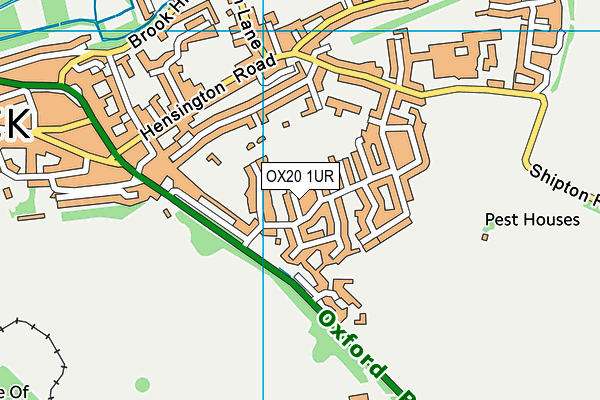 OX20 1UR map - OS VectorMap District (Ordnance Survey) OX20 1UR map - OS VectorMap District (Ordnance Survey)