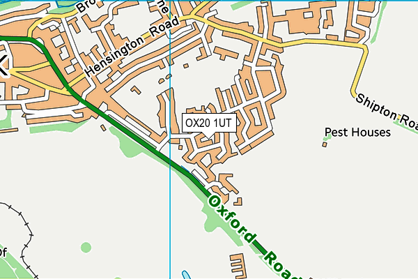 OX20 1UT map - OS VectorMap District (Ordnance Survey) OX20 1UT map - OS VectorMap District (Ordnance Survey)