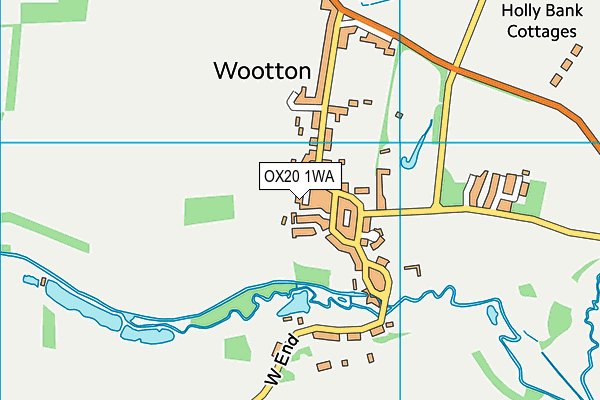 OX20 1WA map - OS VectorMap District (Ordnance Survey) OX20 1WA map - OS VectorMap District (Ordnance Survey)