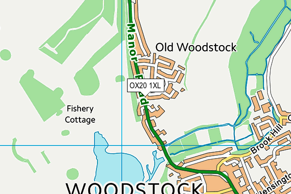 OX20 1XL map - OS VectorMap District (Ordnance Survey) OX20 1XL map - OS VectorMap District (Ordnance Survey)