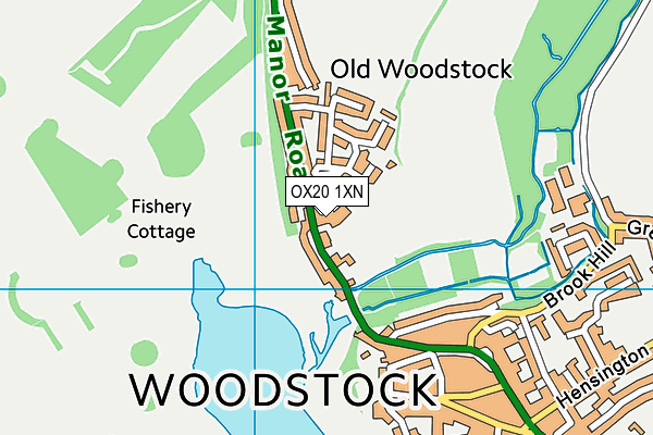 OX20 1XN map - OS VectorMap District (Ordnance Survey) OX20 1XN map - OS VectorMap District (Ordnance Survey)