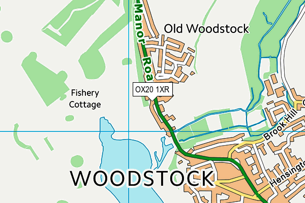OX20 1XR map - OS VectorMap District (Ordnance Survey) OX20 1XR map - OS VectorMap District (Ordnance Survey)