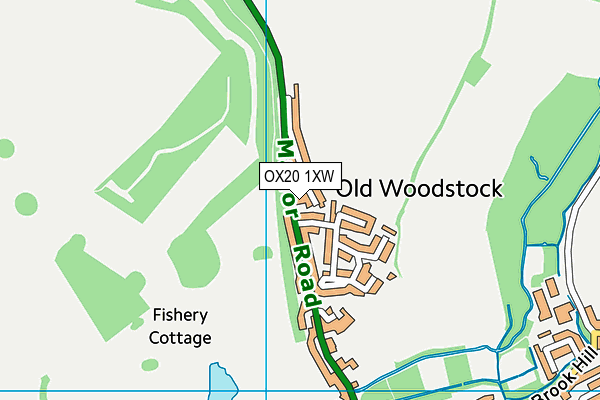 OX20 1XW map - OS VectorMap District (Ordnance Survey) OX20 1XW map - OS VectorMap District (Ordnance Survey)