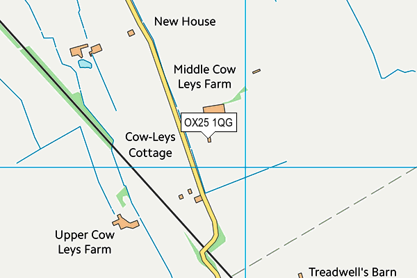 OX25 1QG map - OS VectorMap District (Ordnance Survey) OX25 1QG map - OS VectorMap District (Ordnance Survey)