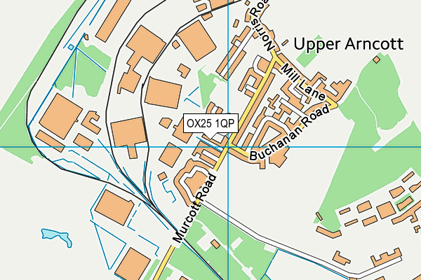 OX25 1QP map - OS VectorMap District (Ordnance Survey) OX25 1QP map - OS VectorMap District (Ordnance Survey)