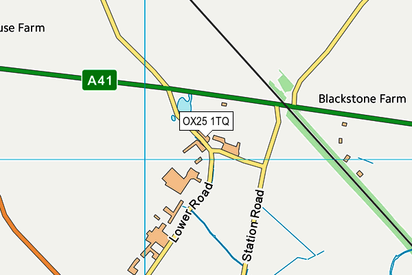 OX25 1TQ map - OS VectorMap District (Ordnance Survey)