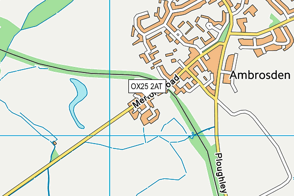 OX25 2AT map - OS VectorMap District (Ordnance Survey) OX25 2AT map - OS VectorMap District (Ordnance Survey)