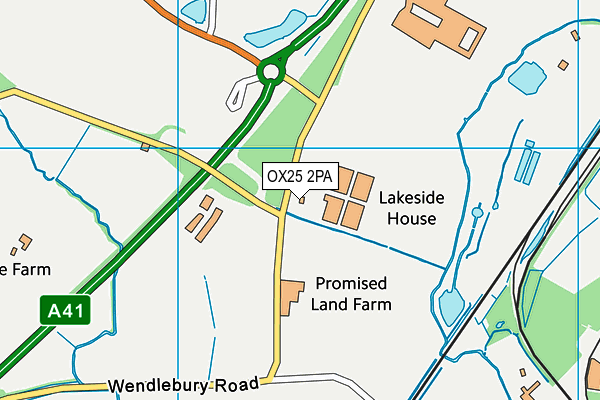 OX25 2PA map - OS VectorMap District (Ordnance Survey) OX25 2PA map - OS VectorMap District (Ordnance Survey)