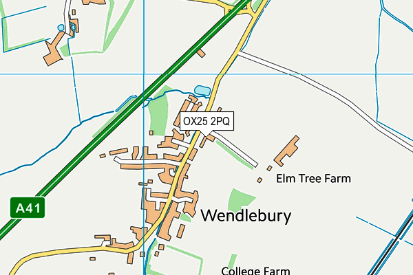 OX25 2PQ map - OS VectorMap District (Ordnance Survey) OX25 2PQ map - OS VectorMap District (Ordnance Survey)