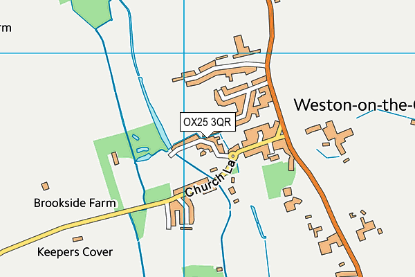 OX25 3QR map - OS VectorMap District (Ordnance Survey) OX25 3QR map - OS VectorMap District (Ordnance Survey)