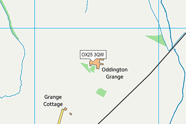 OX25 3QW map - OS VectorMap District (Ordnance Survey) OX25 3QW map - OS VectorMap District (Ordnance Survey)