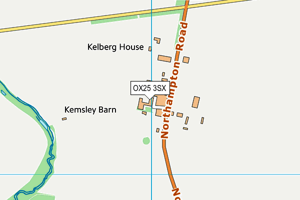 OX25 3SX map - OS VectorMap District (Ordnance Survey) OX25 3SX map - OS VectorMap District (Ordnance Survey)