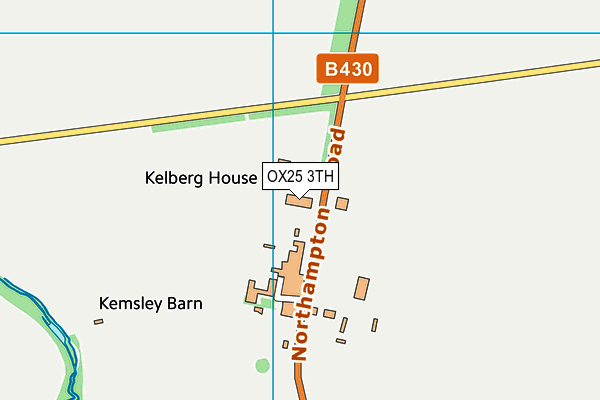 OX25 3TH map - OS VectorMap District (Ordnance Survey) OX25 3TH map - OS VectorMap District (Ordnance Survey)