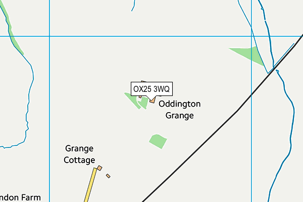 OX25 3WQ map - OS VectorMap District (Ordnance Survey) OX25 3WQ map - OS VectorMap District (Ordnance Survey)
