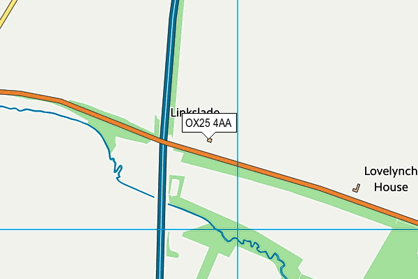 OX25 4AA map - OS VectorMap District (Ordnance Survey) OX25 4AA map - OS VectorMap District (Ordnance Survey)
