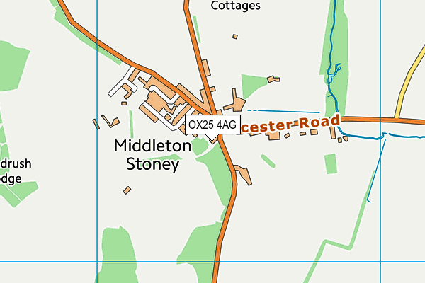 OX25 4AG map - OS VectorMap District (Ordnance Survey) OX25 4AG map - OS VectorMap District (Ordnance Survey)